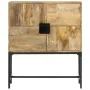 Aparador de madera maciza de mango rugosa 80x30x95 cm de , Taquillas y armarios de almacenamiento - Ref: Foro24-351713, Preci...