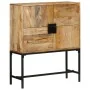 Aparador de madera maciza de mango rugosa 80x30x95 cm de , Taquillas y armarios de almacenamiento - Ref: Foro24-351713, Preci...