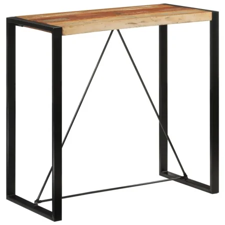 Mesa alta de bar madera maciza reciclada 110x55x110 cm de , Mesas de cocina y de comedor - Ref: Foro24-351718, Precio: 162,99...