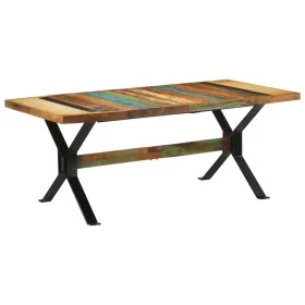 Mesa de comedor madera maciza reciclada 180x90x73 cm de , Mesas de cocina y de comedor - Ref: Foro24-351730, Precio: 310,87 €...