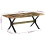 Mesa de comedor madera maciza reciclada 180x90x73 cm by , Kitchen and dining tables - Ref: Foro24-351730, Price: 310,87 €, Di...