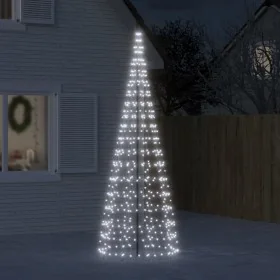 Árbol de Navidad en asta de bandera 550 LED blanco frío 300 cm de , Luces de Navidad - Ref: Foro24-358113, Precio: 46,80 €, D...