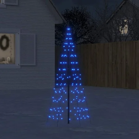 Árbol de Navidad en asta de bandera 200 LED azul 180 cm de , Luces de Navidad - Ref: Foro24-358111, Precio: 25,00 €, Descuent...