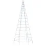 Árbol de Navidad en asta de bandera 200 LED azul 180 cm de , Luces de Navidad - Ref: Foro24-358111, Precio: 25,00 €, Descuent...