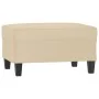 Juego de sofás con cojines 3 piezas tela microfibra crema de , Sofás - Ref: Foro24-3202360, Precio: 630,30 €, Descuento: %