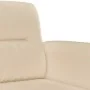 Juego de sofás con cojines 3 piezas tela microfibra crema de , Sofás - Ref: Foro24-3202360, Precio: 630,30 €, Descuento: %