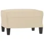 Juego de sofás con cojines 3 piezas tela microfibra crema de , Sofás - Ref: Foro24-3202348, Precio: 603,05 €, Descuento: %