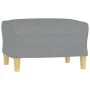 Juego de sofás con cojines 3 piezas tela gris claro de , Sofás - Ref: Foro24-3201624, Precio: 547,03 €, Descuento: %