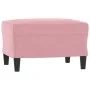 Juego de sofás con cojines 3 piezas terciopelo rosa by , Sofas - Ref: Foro24-3202047, Price: 624,65 €, Discount: %