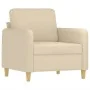 Juego de sofás con cojines 4 piezas tela crema by , Sofas - Ref: Foro24-3202064, Price: 649,46 €, Discount: %