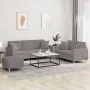 Juego de sofás con cojines 3 piezas tela gris taupe de , Sofás - Ref: Foro24-3202149, Precio: 534,36 €, Descuento: %