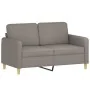 Juego de sofás con cojines 3 piezas tela gris taupe de , Sofás - Ref: Foro24-3202149, Precio: 534,36 €, Descuento: %