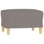 Juego de sofás con cojines 3 piezas tela gris taupe de , Sofás - Ref: Foro24-3202149, Precio: 534,36 €, Descuento: %