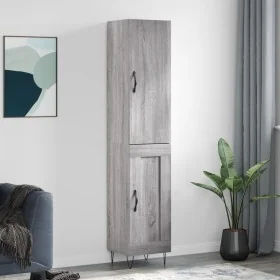 Aparador alto madera contrachapada gris Sonoma 34,5x34x180 cm de , Aparadores - Ref: Foro24-3199143, Precio: 96,23 €, Descuen...
