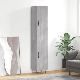 Aparador alto madera contrachapada gris Sonoma 34,5x34x180 cm de , Aparadores - Ref: Foro24-3198823, Precio: 102,14 €, Descue...