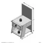 FMD Mesita de noche con 1 cajón color roble arena 34,2x39x69 cm de , Mesitas de noche - Ref: Foro24-447420, Precio: 99,18 €, ...