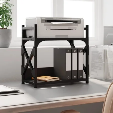 Soporte de impresora 2 niveles negro 40x20x40 cm de , Soportes para impresoras - Ref: Foro24-833990, Precio: 25,87 €, Descuen...
