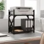 Soporte de impresora 2 niveles negro 40x20x40 cm de , Soportes para impresoras - Ref: Foro24-833990, Precio: 25,87 €, Descuen...