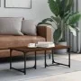 Mesa de centro madera contrachapada roble marrón 90x50x35 cm by , Coffee table - Ref: Foro24-835403, Price: 35,65 €, Discount: %