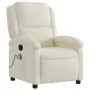 Sillón de masaje reclinable de terciopelo crema de , Sillones - Ref: Foro24-371817, Precio: 255,54 €, Descuento: %