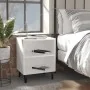 Mesitas de noche con patas de metal 2 uds blanco 40x30x50 cm by , Nightstands - Ref: Foro24-805798, Price: 56,02 €, Discount: %