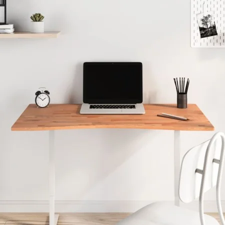 Tablero de escritorio madera maciza de haya 100x(55-60)x1,5 cm von , Schreibtischzubehör und Produkte - Ref: Foro24-356051, P...