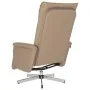 Sillón reclinable masaje reposapiés cuero sintético capuchino de , Sillones - Ref: Foro24-356652, Precio: 234,61 €, Descuento: %