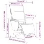 Sillón reclinable masaje reposapiés cuero sintético capuchino de , Sillones - Ref: Foro24-356652, Precio: 234,61 €, Descuento: %