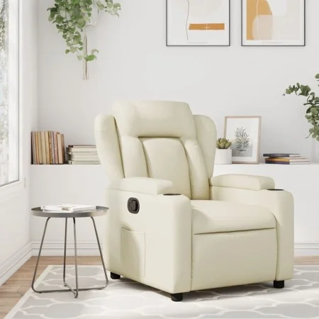 Sillón reclinable de cuero sintético crema von , Sessel - Ref: Foro24-372428, Preis: 200,97 €, Rabatt: %
