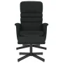 Sillón reclinable con reposapiés cuero sintético negro de , Sillones - Ref: Foro24-356708, Precio: 159,66 €, Descuento: %
