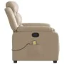 Sillón de masaje reclinable cuero sintético color capuchino de , Sillones - Ref: Foro24-373499, Precio: 240,75 €, Descuento: %