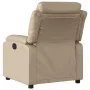 Sillón reclinable de cuero sintético color capuchino de , Sillones - Ref: Foro24-373492, Precio: 215,57 €, Descuento: %
