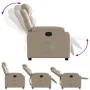Sillón reclinable de cuero sintético color capuchino de , Sillones - Ref: Foro24-373492, Precio: 215,57 €, Descuento: %
