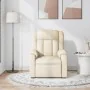 Sillón de masaje reclinable de tela crema de , Sillones - Ref: Foro24-373595, Precio: 252,65 €, Descuento: %