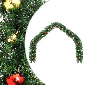 Guirnalda de Navidad decorada con bolas 10 m de , Adornos festivos - Ref: Foro24-284306, Precio: 79,29 €, Descuento: %