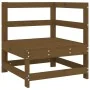 Sofá de esquina de madera maciza de pino marrón miel von , Modulare Sofas für den Außenbereich - Ref: Foro24-825474, Preis: 5...