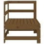 Sofá de esquina de madera maciza de pino marrón miel von , Modulare Sofas für den Außenbereich - Ref: Foro24-825474, Preis: 5...