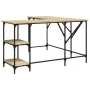 Escritorio madera de ingeniería roble Sonoma 139x139x75 cm de , Escritorios - Ref: Foro24-837588, Precio: 87,39 €, Descuento: %