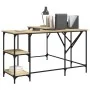 Escritorio madera de ingeniería roble Sonoma 139x139x75 cm de , Escritorios - Ref: Foro24-837588, Precio: 87,39 €, Descuento: %