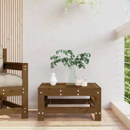Taburete de jardín madera maciza de pino marrón miel by , Modular outdoor sofas - Ref: Foro24-825621, Price: 60,19 €, Discoun...