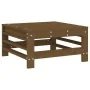 Taburete de jardín madera maciza de pino marrón miel by , Modular outdoor sofas - Ref: Foro24-825621, Price: 60,19 €, Discoun...