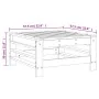 Taburete de jardín madera maciza de pino marrón miel by , Modular outdoor sofas - Ref: Foro24-825621, Price: 60,19 €, Discoun...