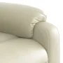 Sillón reclinable eléctrico de cuero sintético crema de , Sillones - Ref: Foro24-3205029, Precio: 275,64 €, Descuento: %