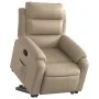Sillón reclinable elevable cuero artificial color capuchino de , Sillones - Ref: Foro24-3205048, Precio: 302,06 €, Descuento: %