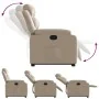 Sillón reclinable elevable cuero artificial color capuchino de , Sillones - Ref: Foro24-3205048, Precio: 302,06 €, Descuento: %