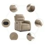 Sillón reclinable elevable cuero artificial color capuchino de , Sillones - Ref: Foro24-3205048, Precio: 302,06 €, Descuento: %