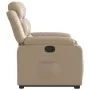Sillón reclinable elevable cuero artificial color capuchino de , Sillones - Ref: Foro24-3205048, Precio: 302,06 €, Descuento: %