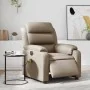 Sillón reclinable de masaje eléctrico cuero sintético capuchino by , Armchairs - Ref: Foro24-3205041, Price: 288,84 €, Discou...