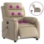 Sillón reclinable de masaje eléctrico cuero sintético capuchino by , Armchairs - Ref: Foro24-3205041, Price: 288,84 €, Discou...
