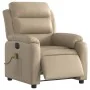 Sillón reclinable de masaje eléctrico cuero sintético capuchino by , Armchairs - Ref: Foro24-3205041, Price: 288,84 €, Discou...